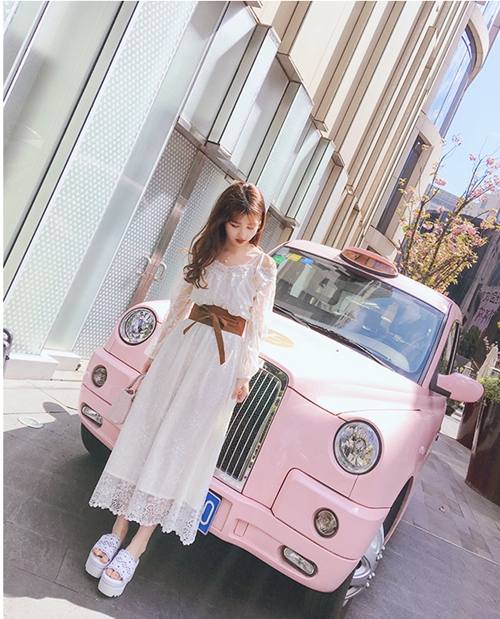 レースオフショルワンピース レディース服 カテゴリ