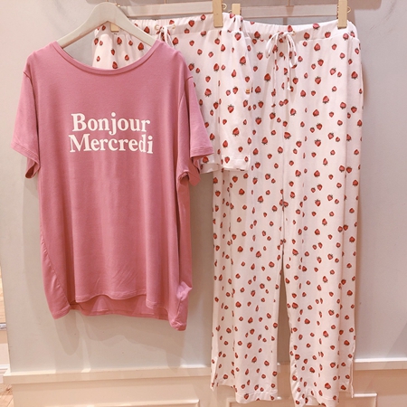レーヨンロゴtシャツ レーヨンモチーフロングパンツ レディース服 カテゴリ