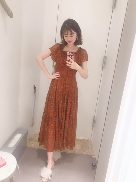 NE QUITTEZ PAS! ヌキテパ ドットワンピース ティアード