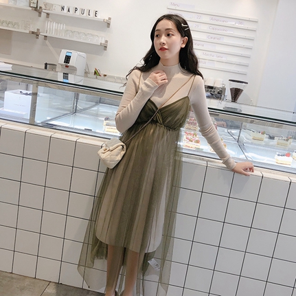 正式的 SNIDEL♡チュールキャミレイヤードワンピース - ひざ丈 