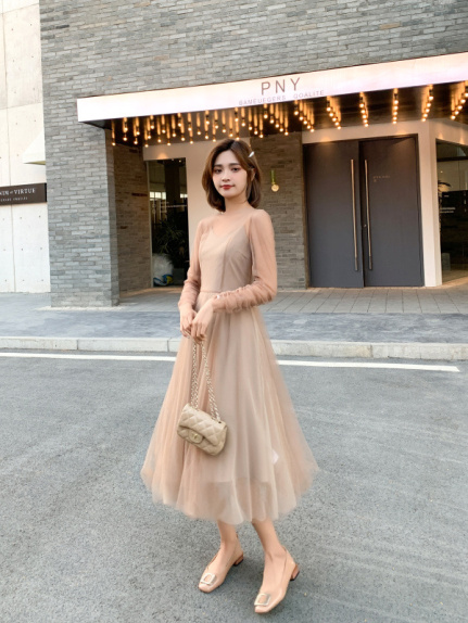 バックレースチュールロングワンピース,レディース服(カテゴリ)