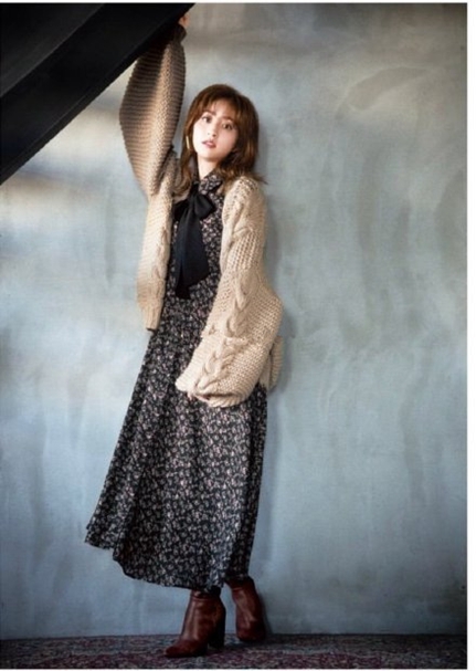 フラワー柄ティアードマキシワンピース,レディース服(カテゴリ)