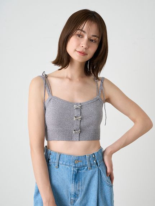 7月中旬入荷予定 SNIDEL スナイデル同型 リボンビジューシアー
