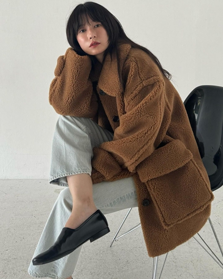 CLANE(クラネ)｜RIDGE POCKET BOA OVER COAT ジャケット/IVORY